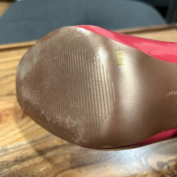 BCBG Orange Open Toe Heeled Pumps - Picture 10 of 13